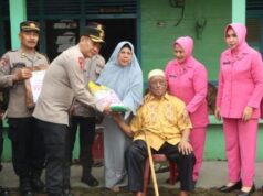 Polres Empat Lawang melaksanakan kegiatan anjangsana dalam rangka peringatan hari Bhayangkara ke -78 tahun