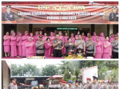 Kapolres Barelang Pimpin Upacara Kenaikan Pangkat 86 Personil 2024