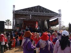 Supriyanto, Bakal Calon Bupati Jepara 2024-2029, Hadiri Jalan Sehat, HUT Kemerdekaan Ke 79 Dilapangan Desa Kecapi