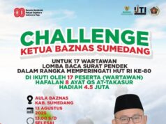BAZNAS Sumedang Ajak Wartawan Ikuti Lomba Baca Surat Pendek Sambut HUT RI ke-80